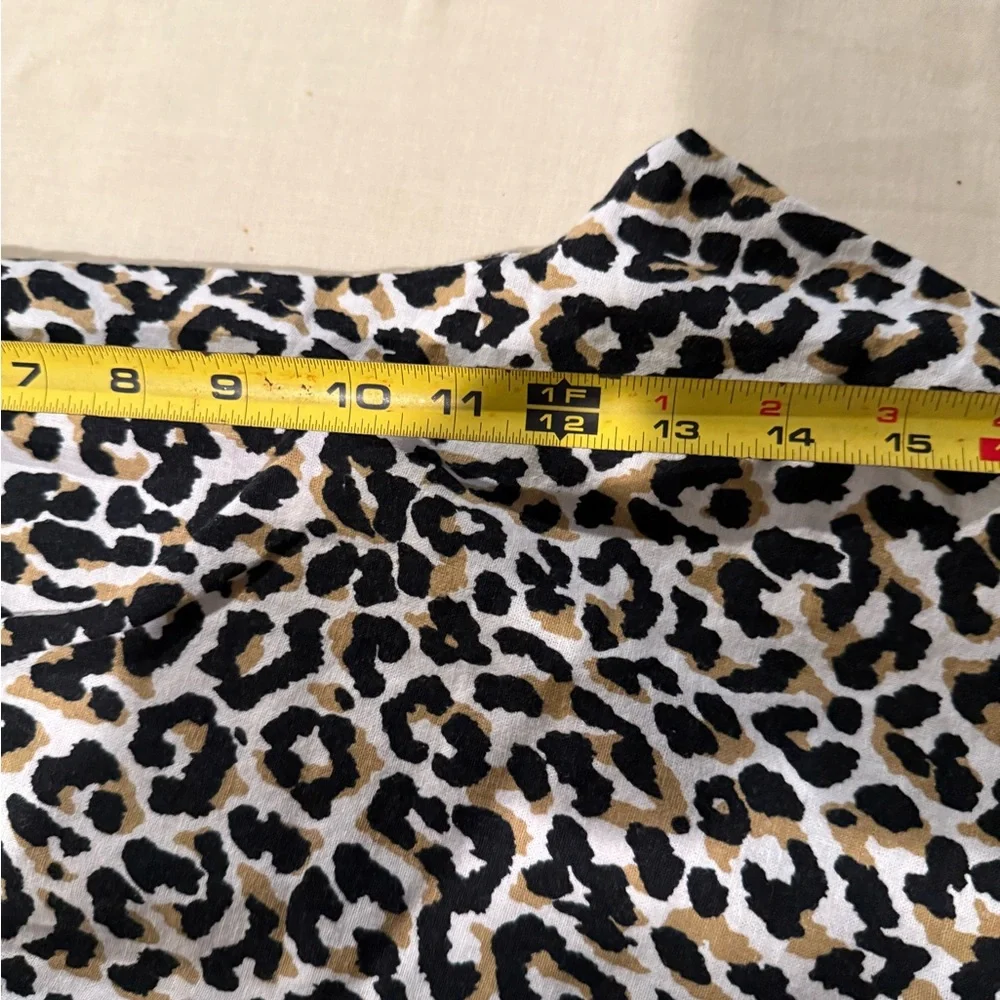 J. Crew , Leopard Print pull on cotton blend Ankle Pants, Size 12